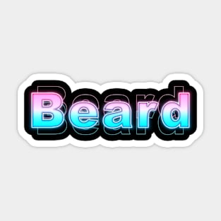 Beard Sticker